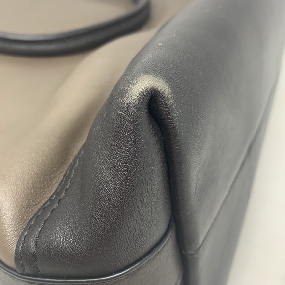 Coach LEGACY RORY 19902 green grey brown leather purse zip closure - Picture 11 of 14